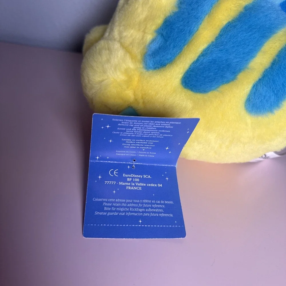 Disneyland PARIS Flounder Plush 11